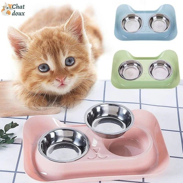 Gamelle chat double bols | KeepCrumbs ™